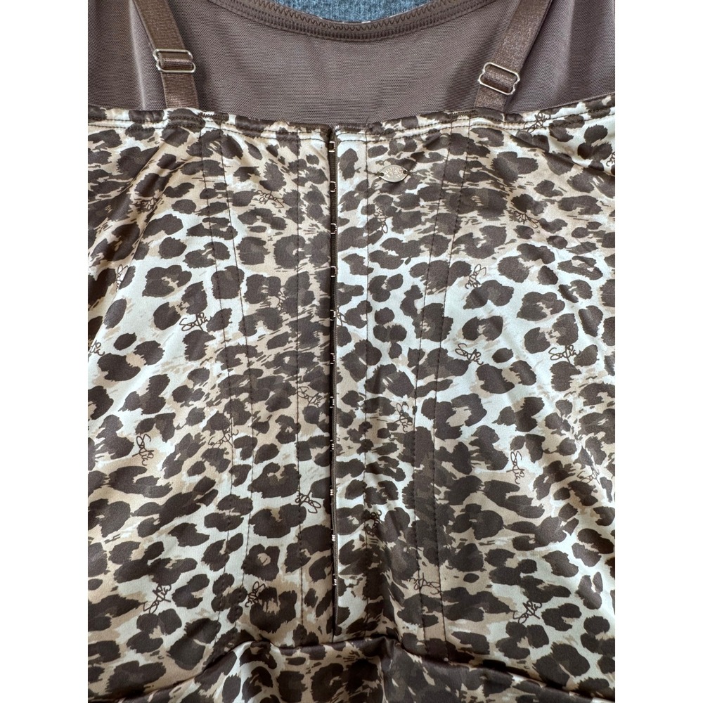 Sofia Vergara Shapewear Leopard Print‎ Sculpting Corset Bodysuit Brown Small NWT - Picture 8 of 8